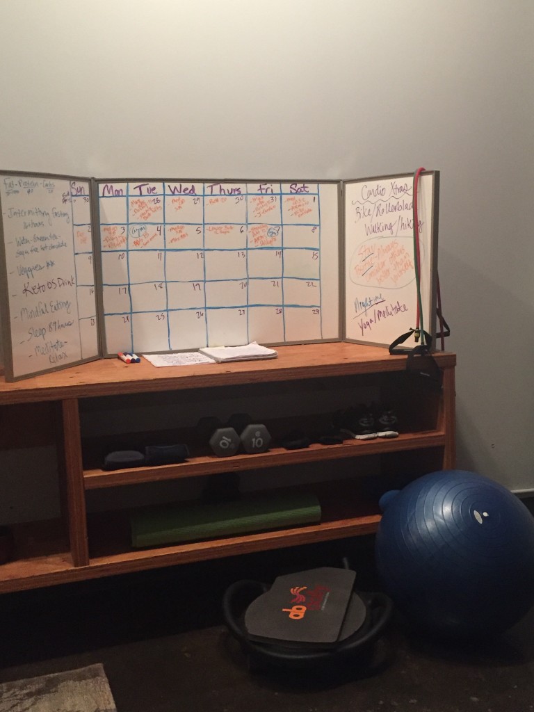 Karie's Fitness Lifestyle Whiteboard Planner in Fitness Area