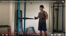 Awesome Arm Building and Toning Workout with 8 Body-weight Arm Exercises