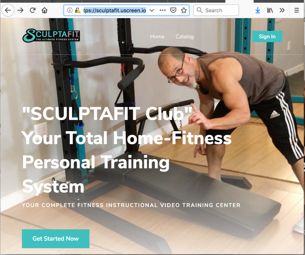 SCULPTAFIT Club Home-Gym & Fitness System Video-On-Demand Portal